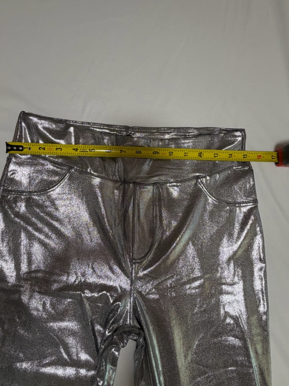 HALARA Silver Metallic High-Rise Leggings - Picture 6 of 8